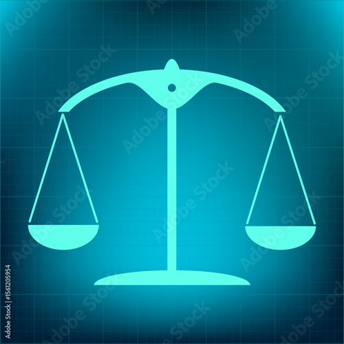Vector icon on a blue background with a gradient