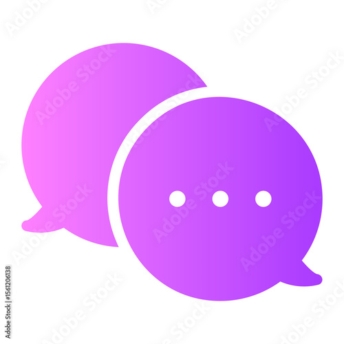 dialog gradient icon