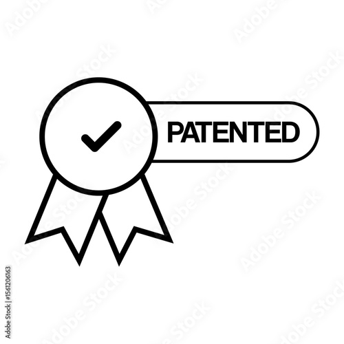 patented label set vector design isolated