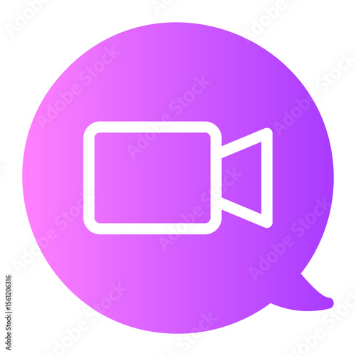 video call gradient icon