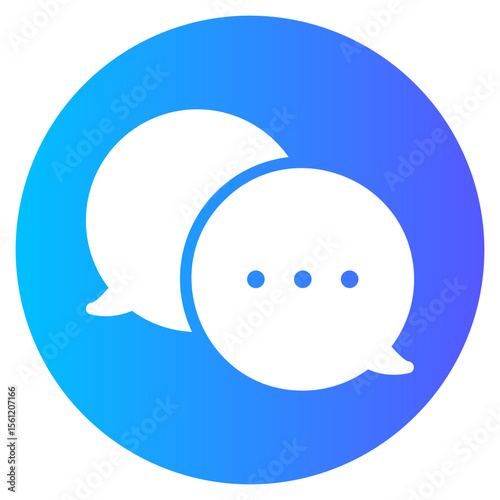 dialog gradient icon