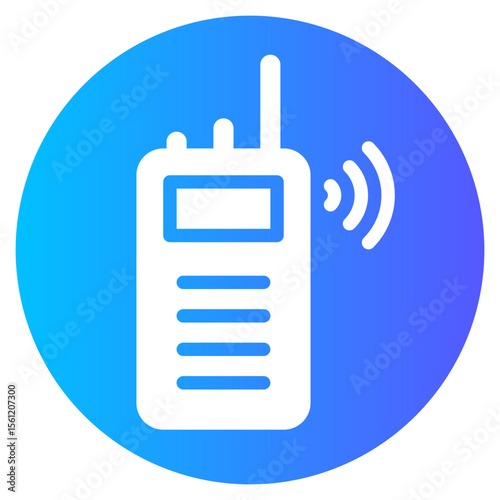 walkie talkie gradient icon