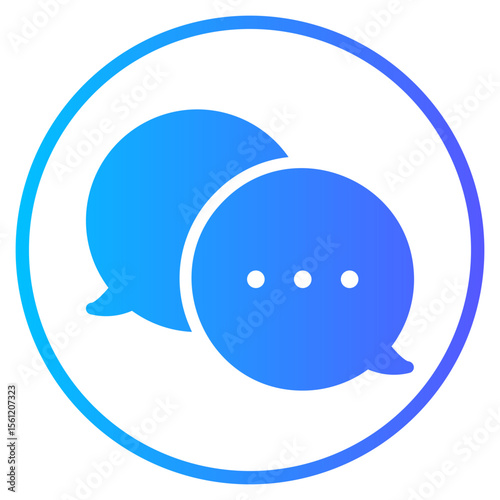 dialog gradient icon