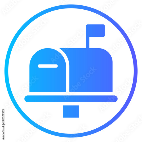 mailbox gradient icon