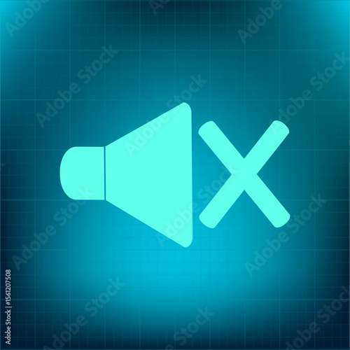 Vector icon on a blue background with a gradient