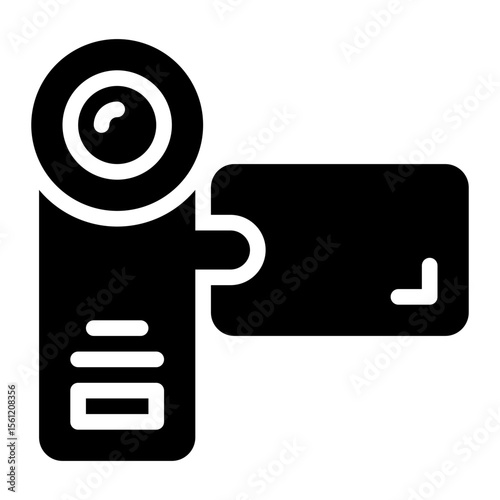 camcorder glyph icon