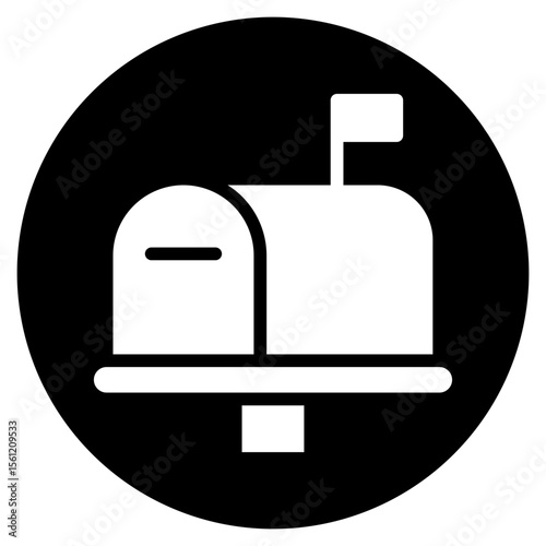 mailbox glyph icon