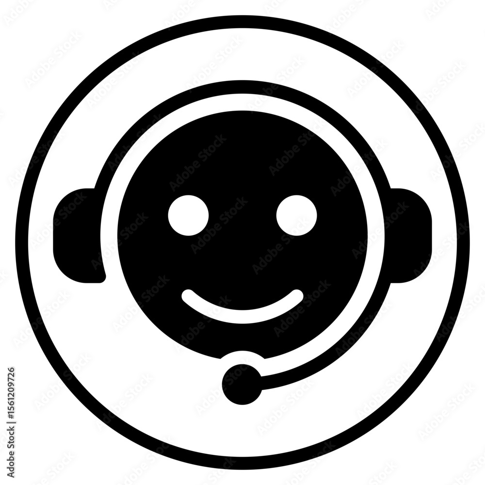 Fototapeta premium support glyph icon