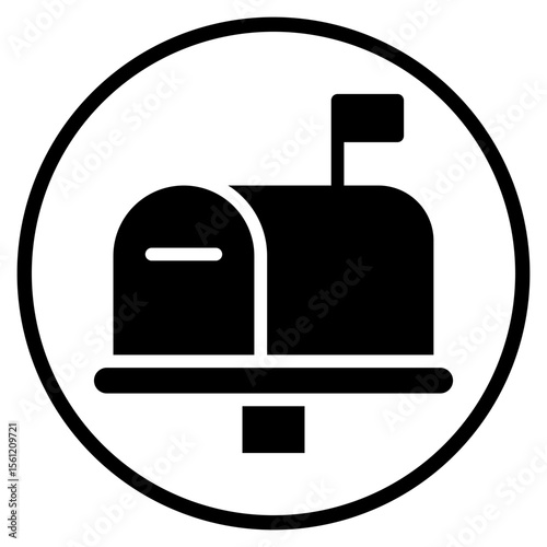 mailbox glyph icon