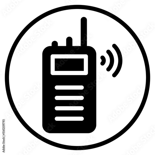 walkie talkie glyph icon