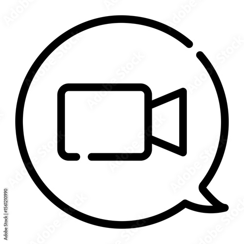 video call line icon