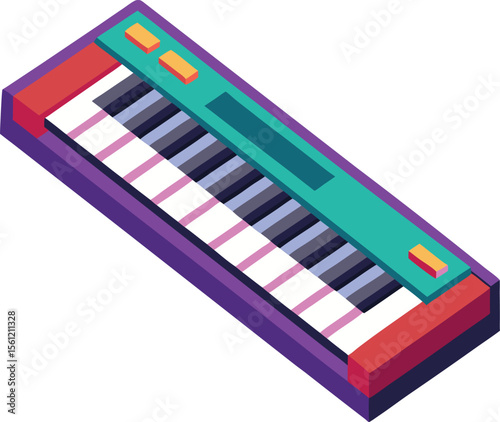 Modern computer keyboard isolated on a clean white background for digital design