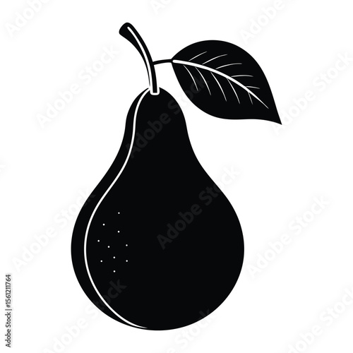 pear on white background