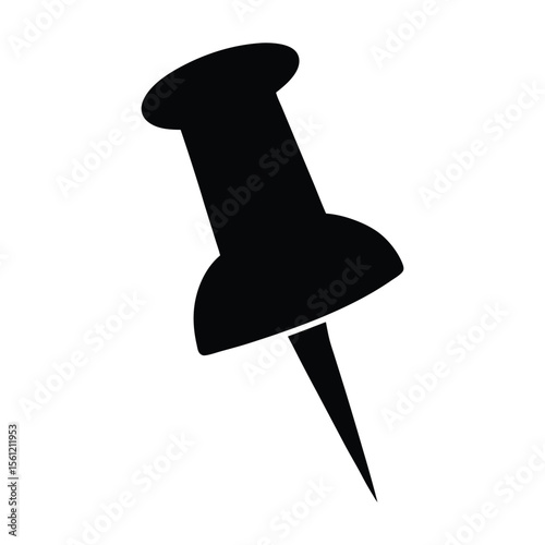 push pin isolated on white