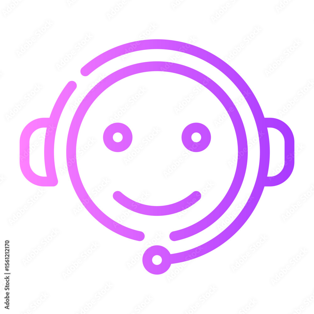 Obraz premium support gradient icon