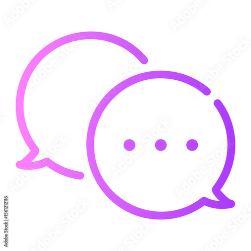 dialog gradient icon