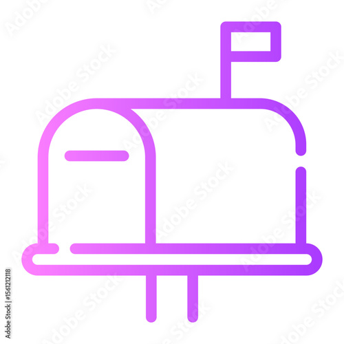 mailbox gradient icon