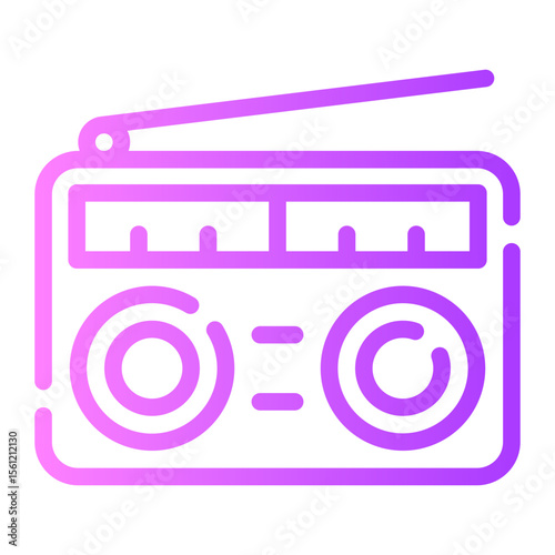 radio gradient icon