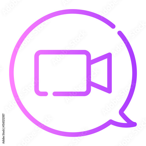 video call gradient icon