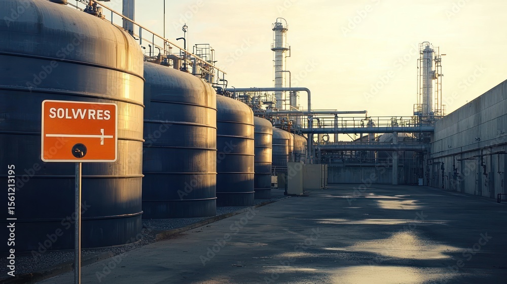 Obraz premium Industrial facility exterior