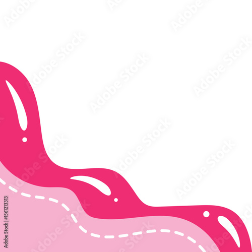 Fluid Blob Corner Illustration