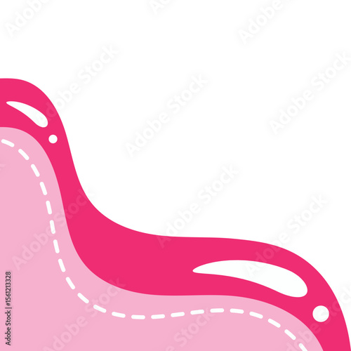 Fluid Blob Corner Illustration