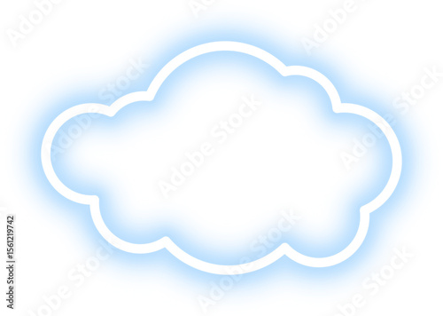 Neon Cloud Illustration