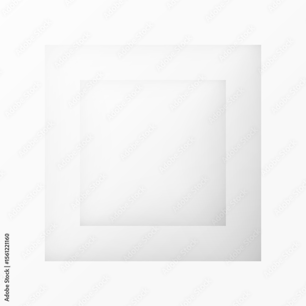 Fototapeta premium Abstract 3d modern square background. White and grey geometric pattern texture. vector art illustration