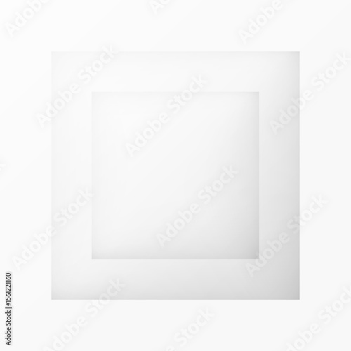 Abstract 3d modern square background. White and grey geometric pattern texture. vector art illustration