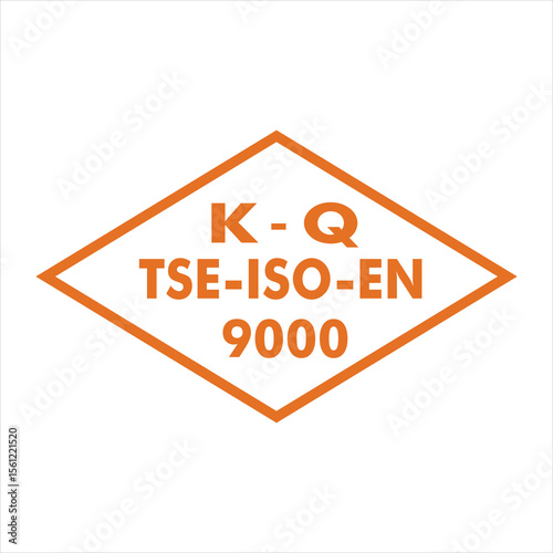 K-Q-TSE-ISO-EN-9000 ICON VECTOR SIGN SYMBOL LOGO
