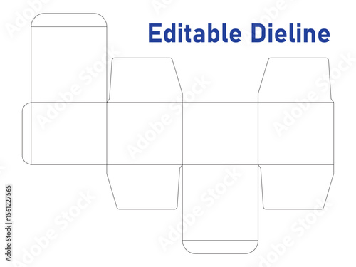 editable face cream dieline 85×70×70
