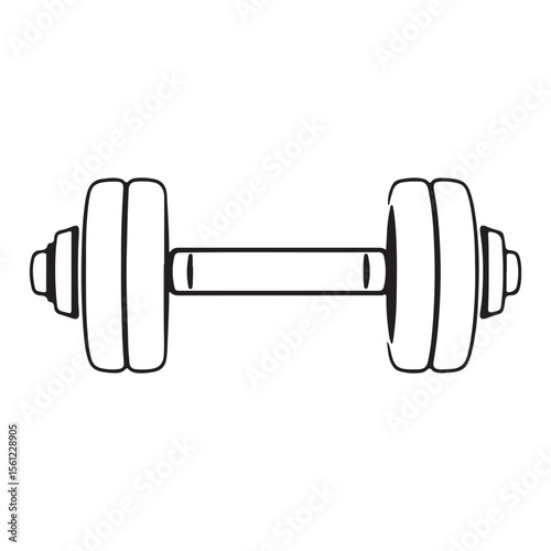 dumbbell isolated on white background