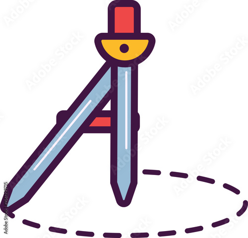 Precision Drawing Compass Geometry Tool for Architects, Engineers, and Artists