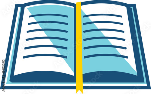 Open Book Icon Education, Knowledge, Reading, Learning, Literature