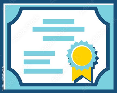 Certificate Icon Achievement, Award, Diploma, Graduation, Success
