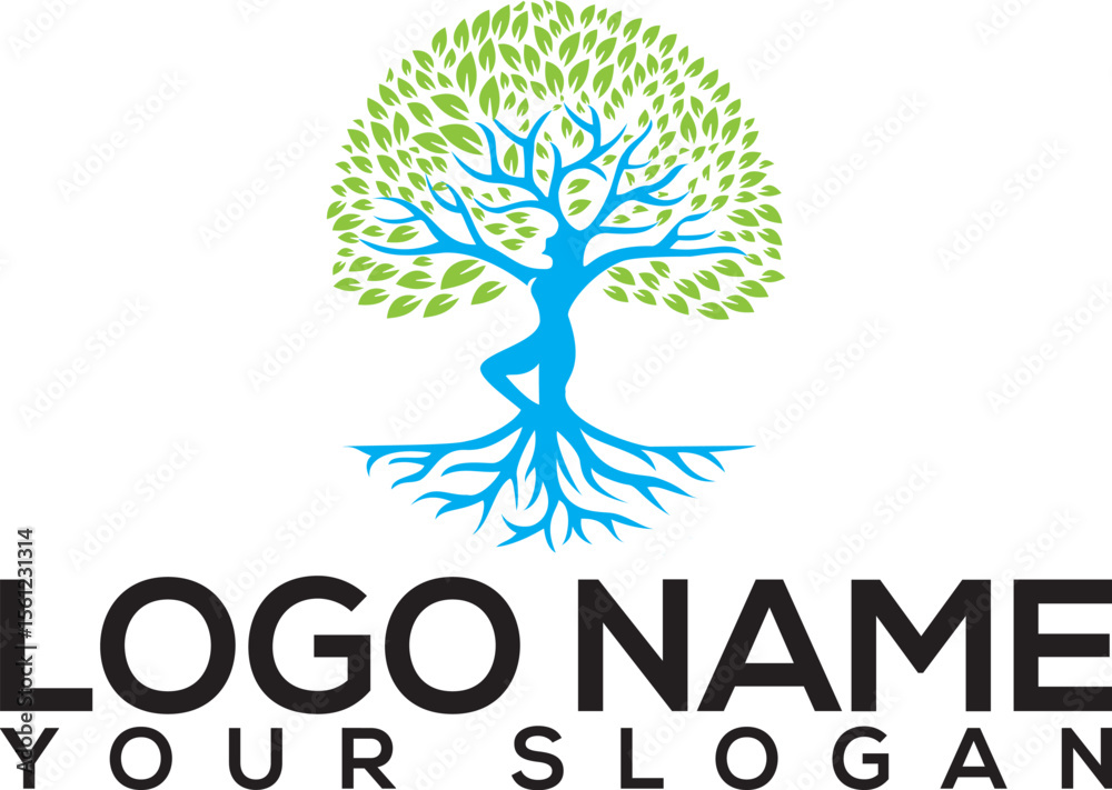 Obraz premium vector tree with green leaves