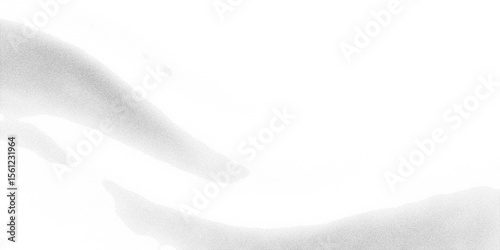 Curved wave texture with fine grain stipple gradient. Dusty halftone shading over monochrome backdrop. Vector illustration