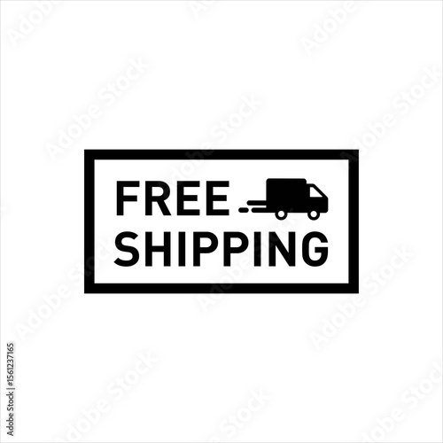 FREE SHIPPING VECTOR ICON