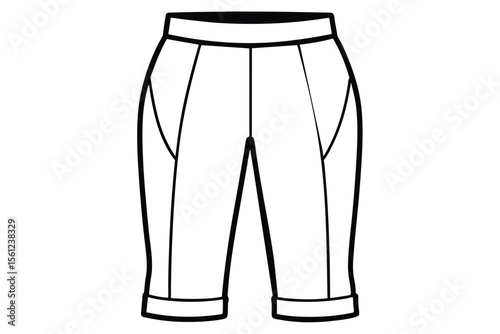 Women's High-Waisted Bermuda Shorts Fashionable and Comfortable Design