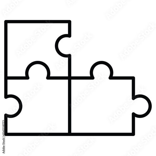 compatibility icon Black and white outline flat sign vector