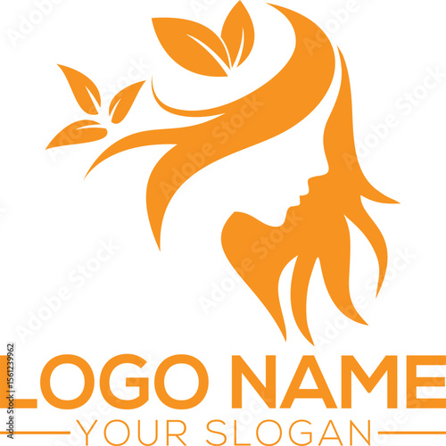 abstract woman logo vector