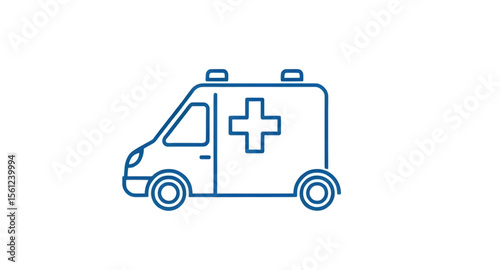 Ambulance icon, Emergency vehicle, Medical transport, Ambulance vector, First aid vehicle, Rescue van, Hospital ambulance, Paramedic van, Emergency response icon, Health vehicle, Flat ambulance icon, 