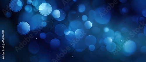 The shimmering blue bokeh background creates a tranquil and dreamlike atmosphere.