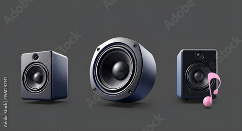Audio speaker, Speaker icon, Music speaker, Loudspeaker, Sound icon, Speaker vector, Woofer, Subwoofer, Stereo speaker, Bluetooth speaker, Wireless speaker, Home audio system, Speaker graphic, Flat sp