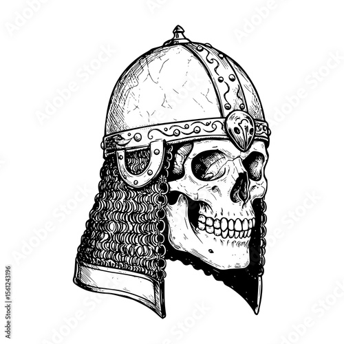 vintage skull helmet