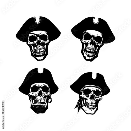 skeleton head pirates