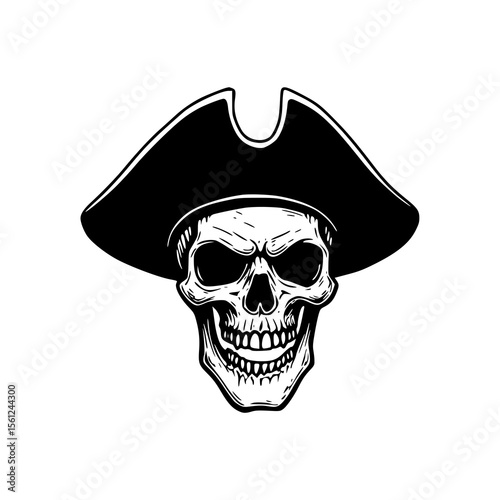 pirate skeleton head clipart