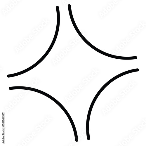 Anger icon Black and white outline flat sign vector