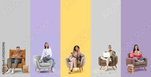 Collage of different people...