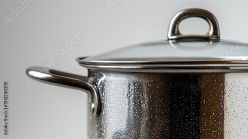 Stainless steel pot with lid